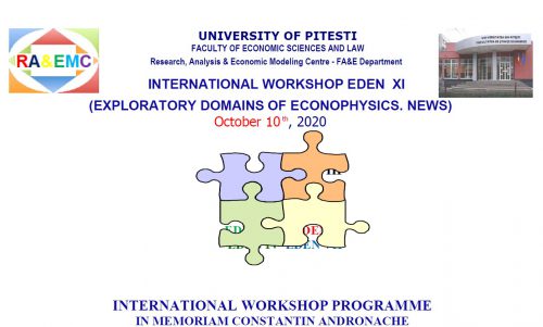 UNIVERSITY OF PITESTI  (ルーマニア）EDEN 2020 Research Workshopで発表しました。